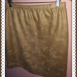 Karen Kane NEW with Tags Beige Pencil Skirt  Faux Leather  Size XL